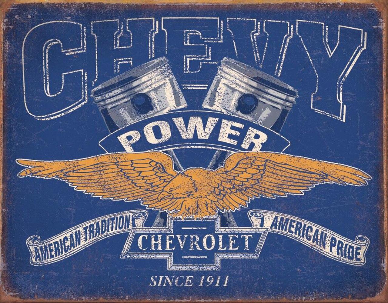 Chevy Power Restricted - Vintage-style Tin Sign