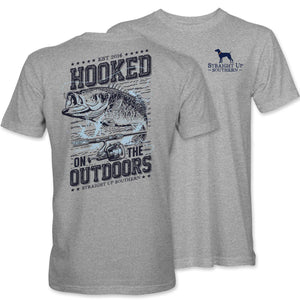 Hooked Outdoors (Men's Short Sleeve T-Shirt) by Straight Up Southern