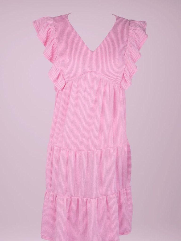 Ruffle Knit Dress - Blush - by Simply Southern