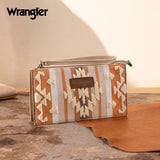 Wrangler Sherpa Aztec Canvas Clutch - Tan - by Montana West