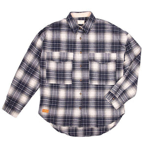 Plaid Shacket - Denim - by Simply Southern