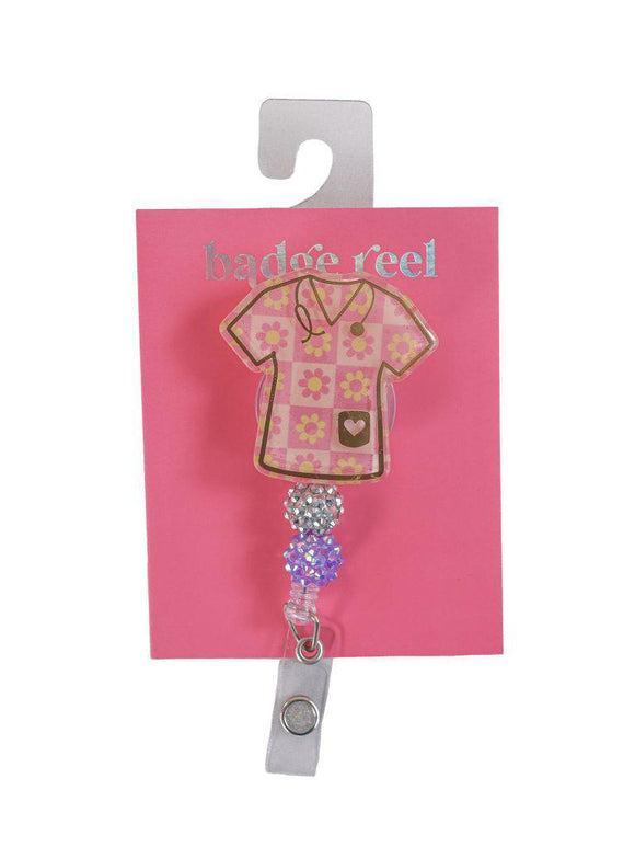 Badge Reel - Flower Scrubs - by Simply Southern