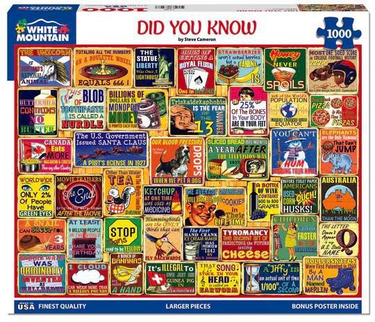 Did You Know -1000pc - by White Mountain