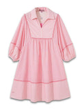 Simply Coastal Patchwork Dress - Pink - by Simply Southern