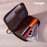 Wrangler Southwestern Art Print Wallet - Black - by Montana West