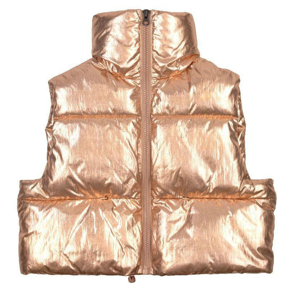 Women's Puffy Vest - Gold - by Simply Southern