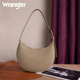 Wrangler Whipstitch Crescent Crossbody - Tan - by Montana West