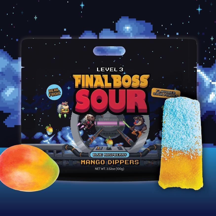 Mango Dippers (Level 3) - Blue Razz - by Final Boss Sour