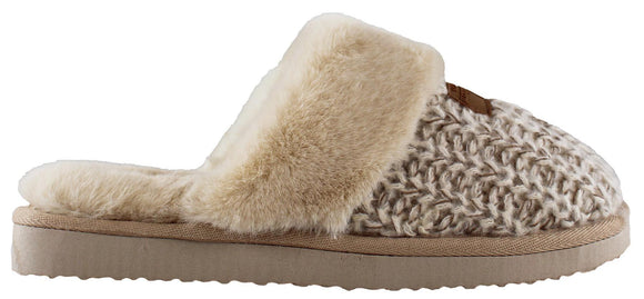 Fabric Waffle Slipper - Tan - by Simply Southern