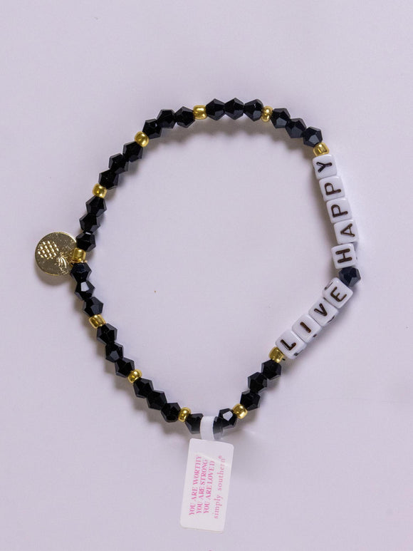 Simply Positive Bracelet - Live Happy - by Simply Southern