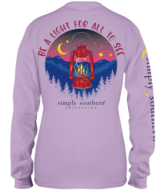 Be a Light (Long Sleeve T-Shirt) by Simply Southern