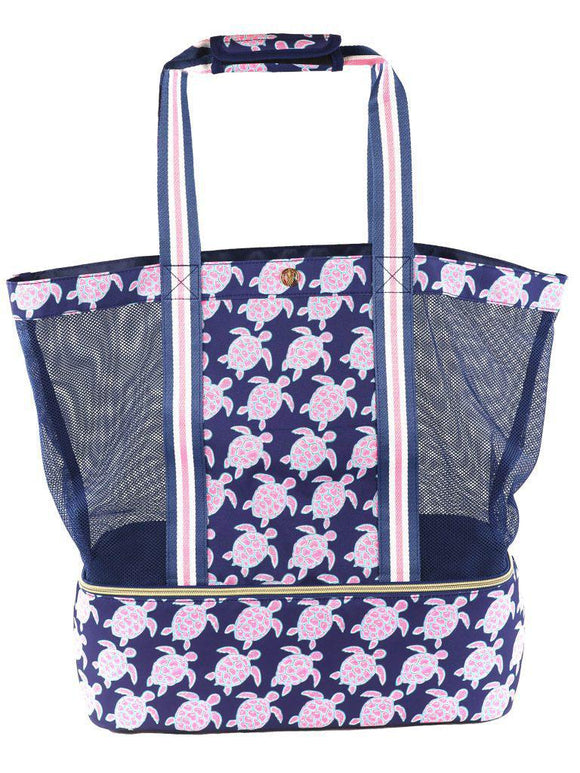 Turtle - Mesh Cooler Tote Bag - by Simply Southern