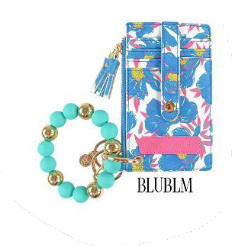 Bead Bangle ID Wallet - Blue Bloom - by Simply Southern