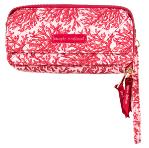 Quilted Phone Cross Wristlet - Reef - by Simply Southern