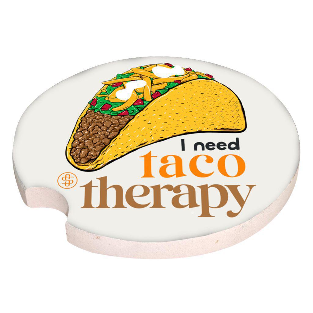 Car Coaster - Taco Therapy - by Simply Southern
