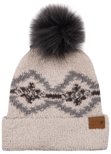 Fuzzy Beanie - Aztec - by Simply Southern