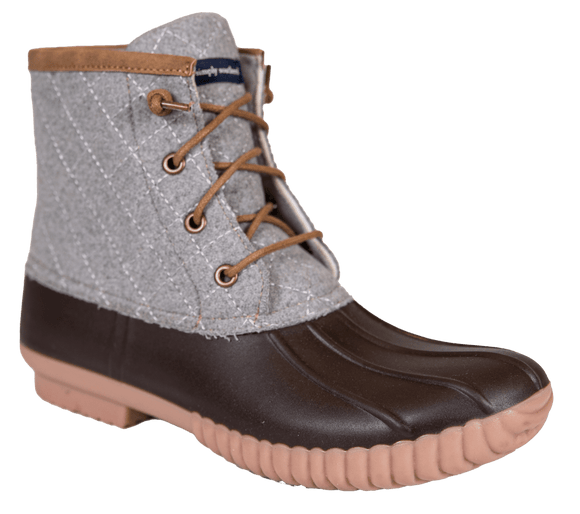 HtrGry - Brown - Women's Duck Boots - by Simply Southern - www.HereTodayGoneTomorrow.store