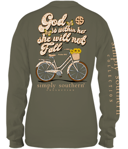 God is within Her (Long Sleeve T-Shirt) by Simply Southern