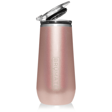 Glitter Rose Gold - Champagne Flute - by Brumate - www.HereTodayGoneTomorrow.store