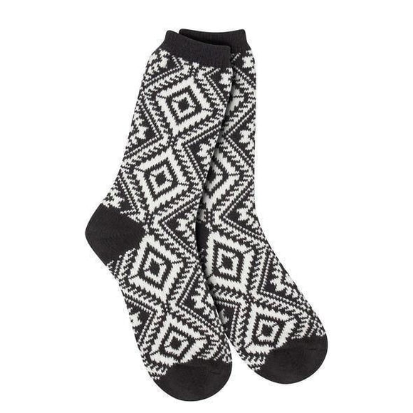 Aztec Crew - Black - by World's Softest Socks Buy at Here Today Gone Tomorrow! (Rome, GA)