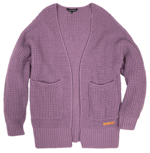 Cardi Waffle Sweater - Plum - by Simply Southern