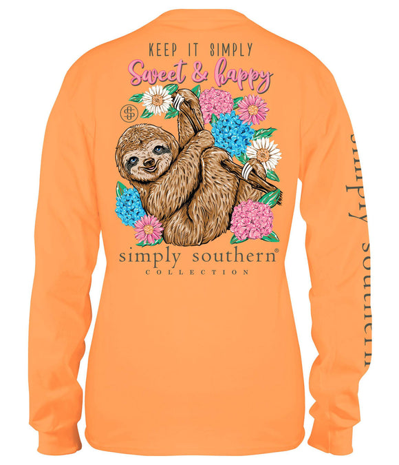 Keep it Simply Sweet and Happy (Youth Long Sleeve T-Shirt) by Simply Southern