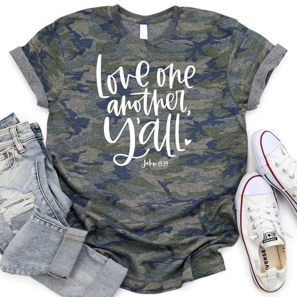 Love One Another Y'all (Short Sleeve) by Love in Faith