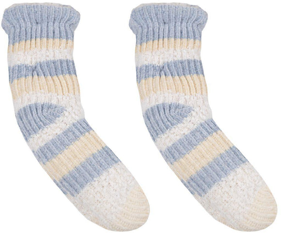 Stripe Camper Socks - Fog - by Simply Southern