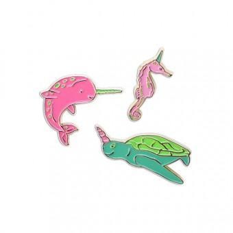 SS Pin Set - Sea Unicorns