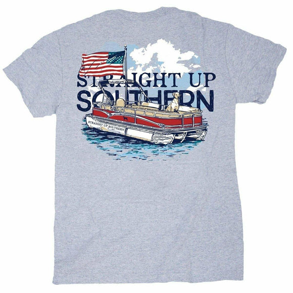 'Pontoon With Dogs' T-Shirt - by Straight Up Southern - Here Today Gone Tomorrow
