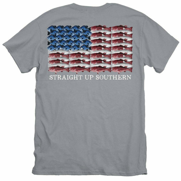 'USA Fish Flag' - by Straight Up Southern - Here Today Gone Tomorrow