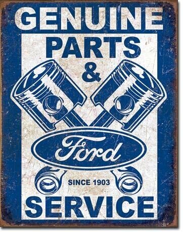 Ford Service-Pistons - Vintage-style Tin Sign