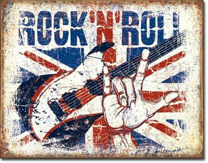 Rock N Roll - Vintage-style Tin Sign