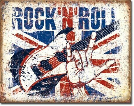 Rock N Roll - Vintage-style Tin Sign