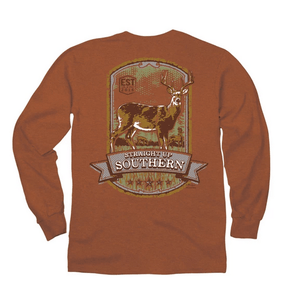 'Deer Panel' Long Sleeve T-Shirt - by Straight Up Southern - Here Today Gone Tomorrow
