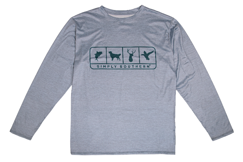 Game (Men's Long Rash Guard T-Shirt) by Simply Southern
