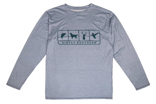 Game (Men's Long Rash Guard T-Shirt) by Simply Southern