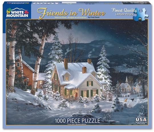 Friends in Winter Puzzle -1000pc - by White Mountain