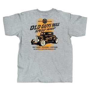 Speed Shop (Men's Short Sleeve T-Shirt) by Old Guys Rule