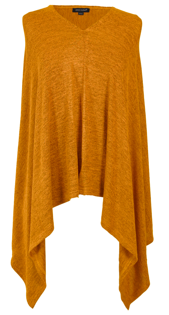 Knit Poncho - Mustard - by Simply Southern Buy at Here Today Gone Tomorrow! (Rome, GA)