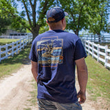 Deer Crossing River (Men's Short Sleeve T-Shirt) by Straight Up Southern Buy at Here Today Gone Tomorrow! (Rome, GA)