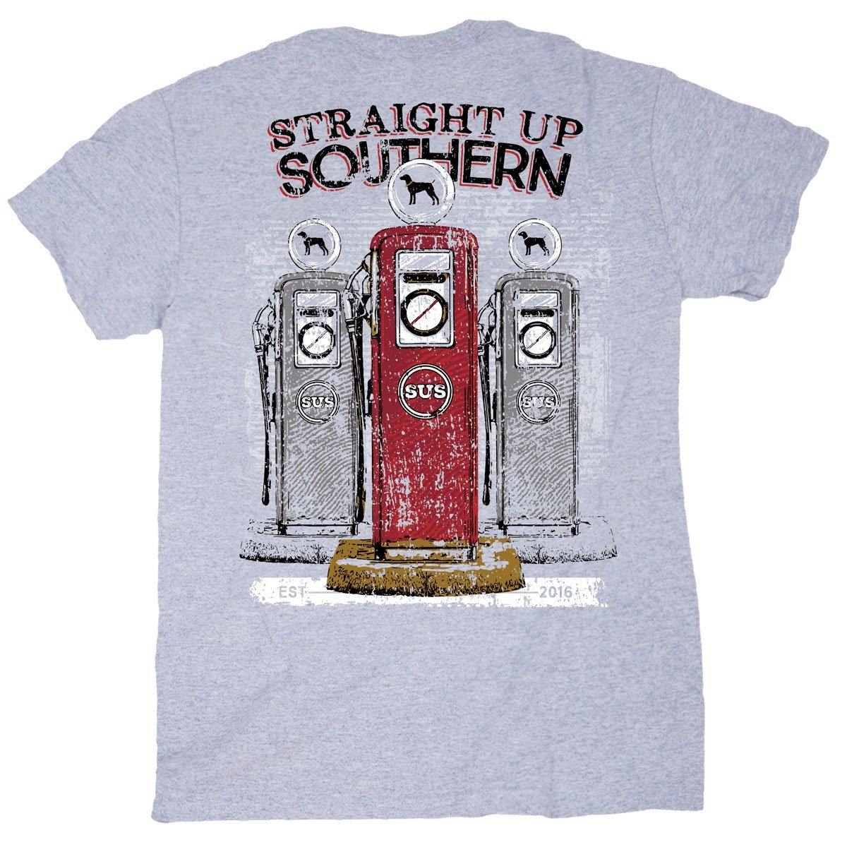 'Vingtage Gas Pump' T-Shirt - by Straight Up Southern - Here Today Gone Tomorrow