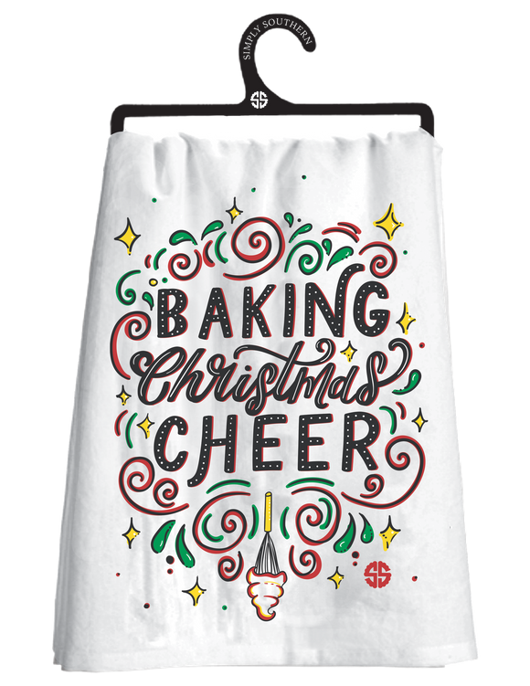 Happy Towel - Baking Christmas Cheer - by Simply Southern Buy at Here Today Gone Tomorrow! (Rome, GA)