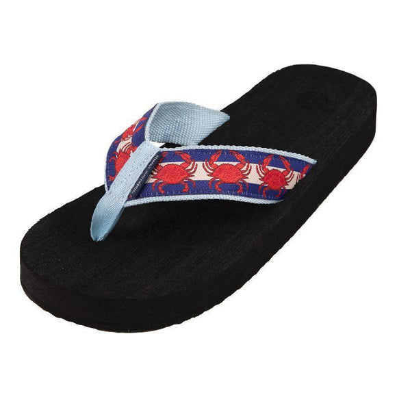 Crab - Men's Woven Flipflops - by Simply Southern