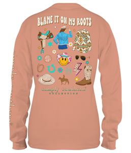 Blame It on my Roots (Long Sleeve T-Shirt) by Simply Southern