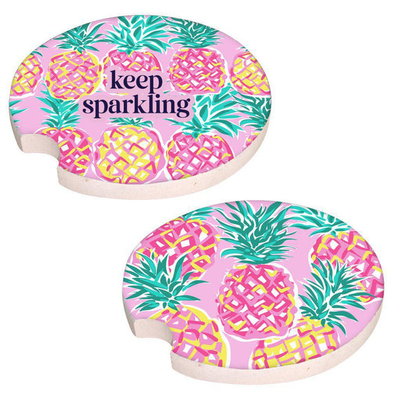 2 Pack Car Coaster - Keep Sparkling - by Simply Southern