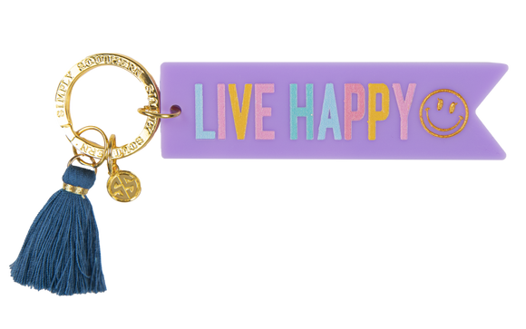 Acrylic Keychain - Live Happy - by Simply Southern