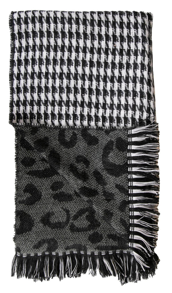 Double Scarf - Leo/Houndstooth - by Simply Southern Buy at Here Today Gone Tomorrow! (Rome, GA)