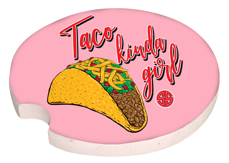 Simply Car Coaster - Taco Kinda Girl - by Simply Southern