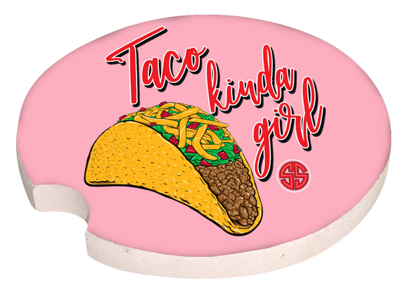 Simply Car Coaster - Taco Kinda Girl - by Simply Southern